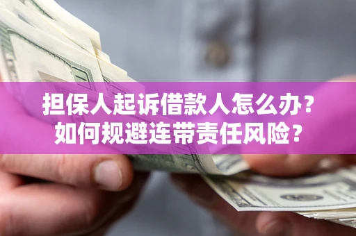 北京担保人起诉借款人怎么办？如何规避连带责任风险？