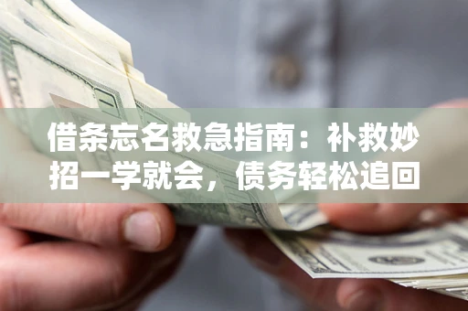 北京借条忘名救急指南：补救妙招一学就会，债务轻松追回！