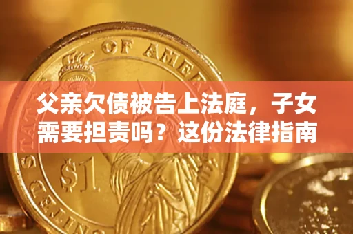 北京父亲欠债被告上法庭，子女需要担责吗？这份法律指南必须看完