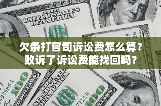 北京欠条打官司诉讼费怎么算？败诉了诉讼费能找回吗？