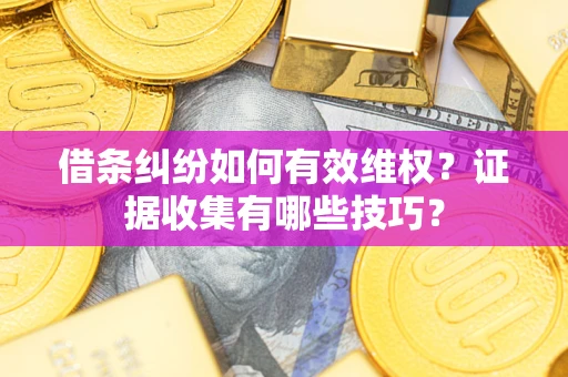 北京借条纠纷如何有效维权？证据收集有哪些技巧？