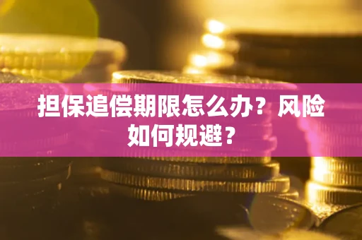 北京担保追偿期限怎么办？风险如何规避？
