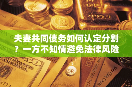 北京夫妻共同债务如何认定分割？一方不知情避免法律风险必看！